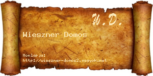 Wieszner Domos névjegykártya